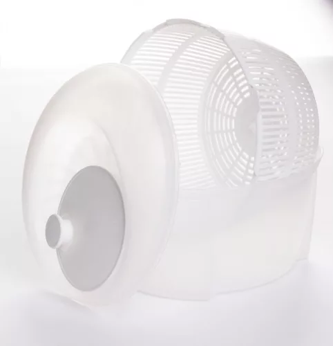 * Saláta centrifuga műanyag 4,5 L-es fehér