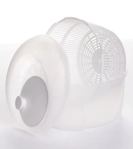 * Saláta centrifuga műanyag 4,5 L-es fehér