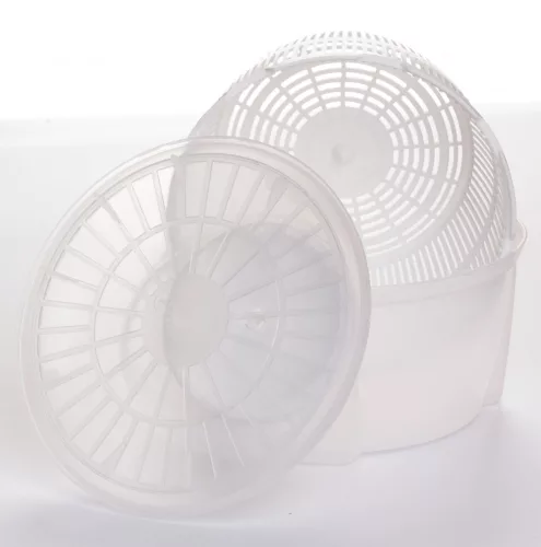 * Saláta centrifuga műanyag 4,5 L-es fehér