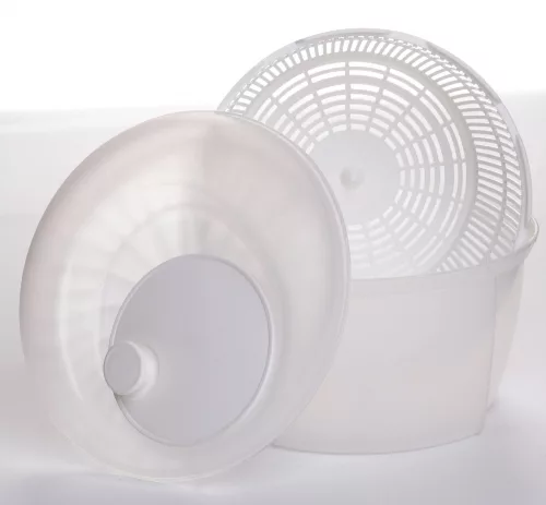 * Saláta centrifuga műanyag 4,5 L-es fehér