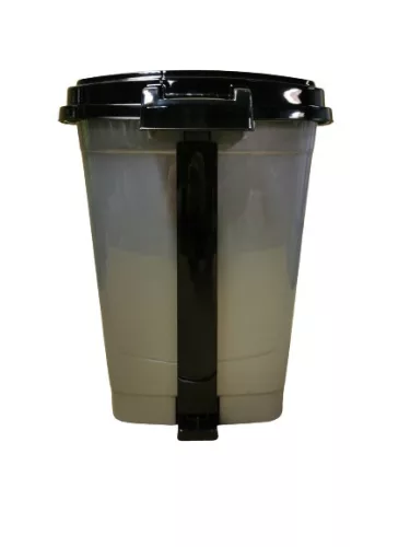 Pedálos szemetes (12 l), szürke (KKS)