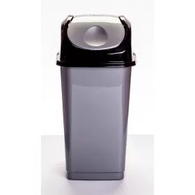 Billenős slim szemetes szürke színben (18 L-es)