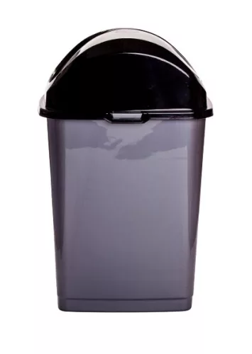 Billenős slim szemetes szürke színben (18 L-es)