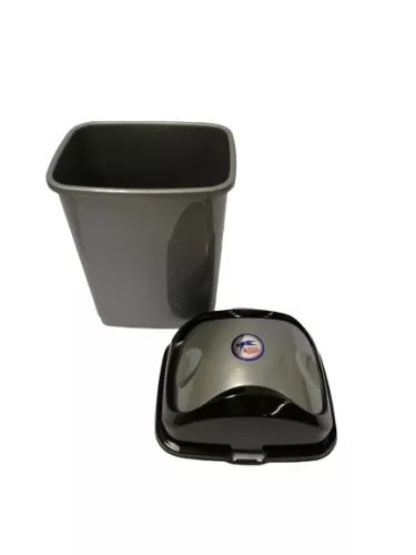 Billenős szemetes (5 l), szürke