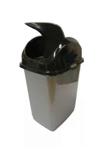 Billenős szemetes (5 l), szürke