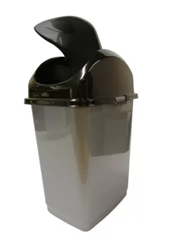 Billenős szemetes (5 l), szürke