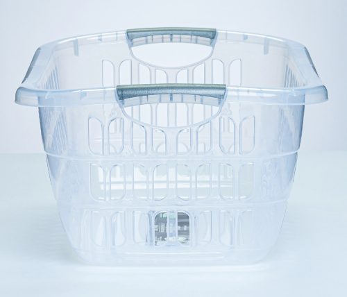 * Ruhakosár ovális 25 l, átlátszó