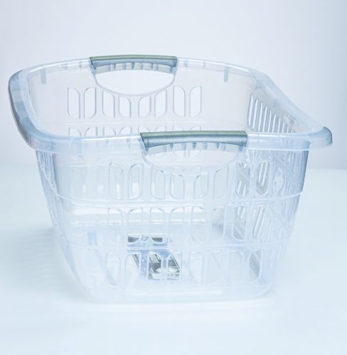 * Ruhakosár ovális 25 l, átlátszó