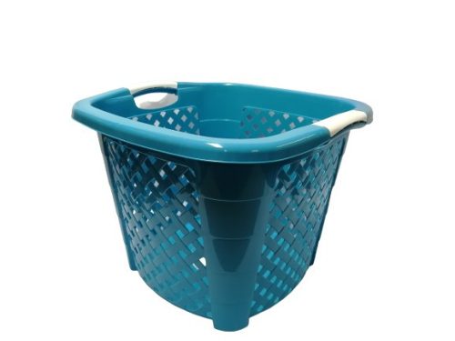 * Rattan hatású ruháskosár 34 l, kék (KKS)