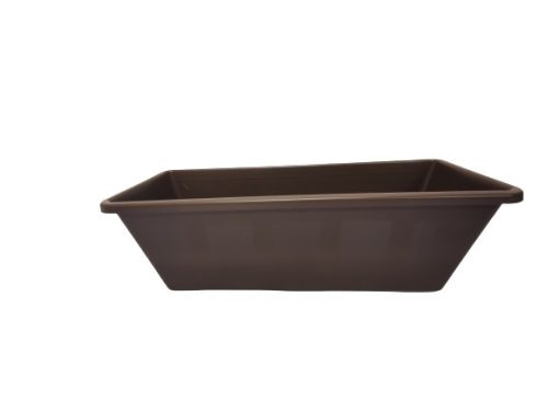 Balkonláda 40 cm barna műanyag