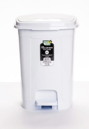 Pedálos szemetes (22 l), fehér