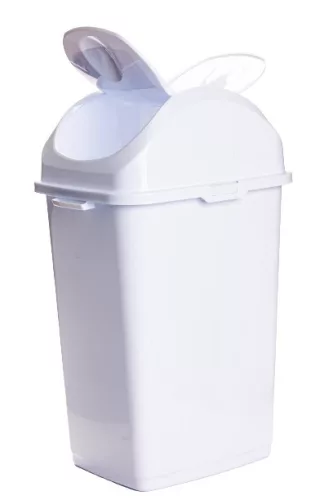 Billenős szemetes fehér színben (35 L-es)