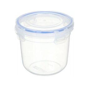   Tároló doboz kerek patentzáras tetővel 850 ml átlátszó