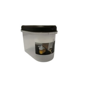 Műanyag konyhai tároló szürke tetővel