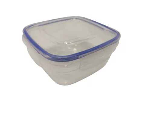 Szögletes tároló doboz, patentzáras tetővel