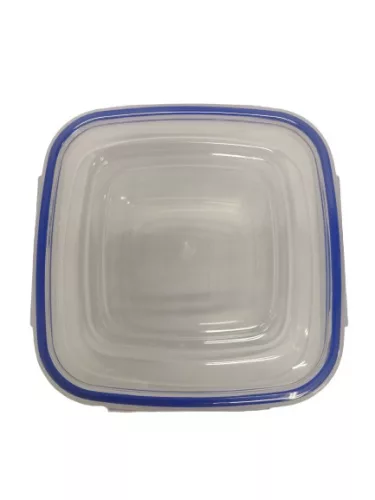 Szögletes tároló doboz, patentzáras tetővel