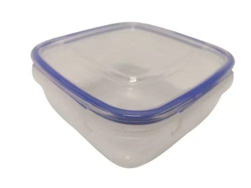 Szögletes tároló doboz, patentzáras tetővel