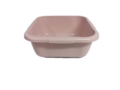 Szögletes tál 9,6 L műanyag pink