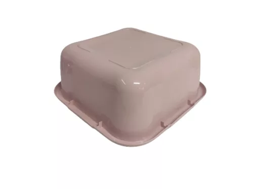 Szögletes tál 9,6 L műanyag pink