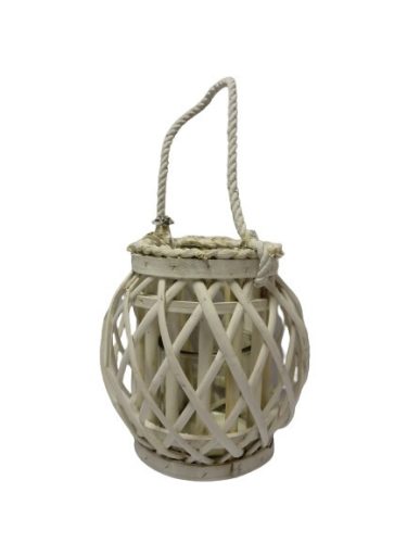 Mécsestartó, kötél füllel (fehér)