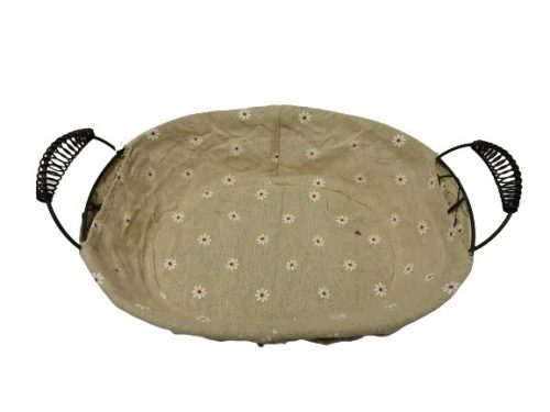 Kenyereskosár füllel, fém