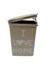 Fém konyhai tároló doboz; "I love home" (KKS)