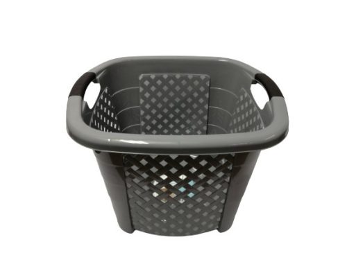 Rattan hatású ruháskosár 34 l, szürke