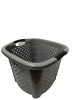 Rattan hatású ruháskosár 34 l, szürke