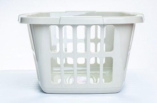 * Ruháskosár 40L. Bézs