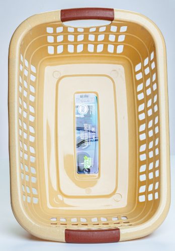 * Ruhás kosár 25 l bézs