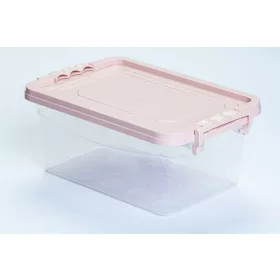 * Tároló doboz pink tetővel 4 l