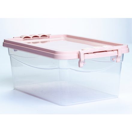 * Tároló doboz pink tetővel (6,5 l)