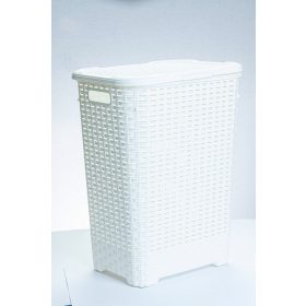 * Szennyestartó rattan hatású 60L fehér