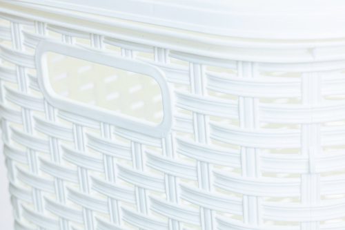 * Szennyestartó rattan hatású 60L fehér