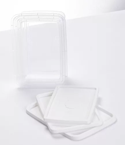 * Ételtartó 3 részes fehér