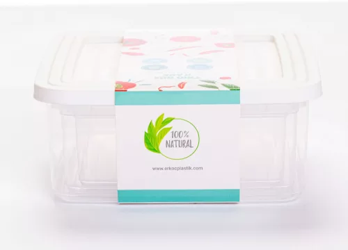 * Multibox ételtároló szett 3 részes fehér tetővel