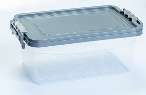 * Tárolódoboz szürke tetővel 6,5L