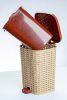 * Pedálos szemetes rattan hatású 12 l Bézs
