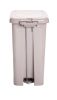 * Pedálos szemetes SLIM 10 L bézs