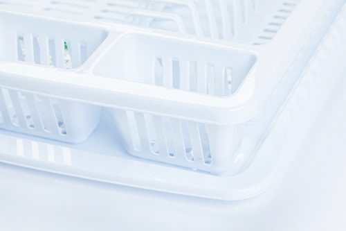 * Edényszárító tálcával 46X37 CM Fehér