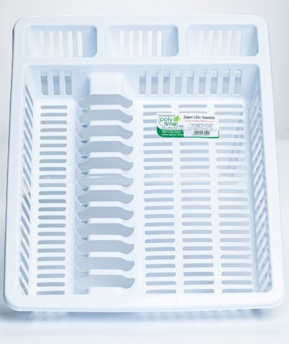 * Edényszárító tálcával 46X37 CM Fehér