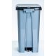 Pedálos slim szemetes sötét szürke színben (25 L-es)