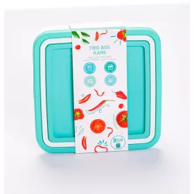   * Multibox ételtároló szett 3 részes fehér-zöld tetővel
