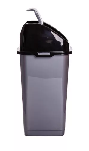 Billenős szemetes sötét szürke színben (50 L-es)