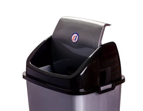 Billenős szemetes sötét szürke színben (50 L-es)