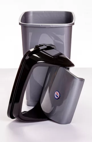 Billenős szemetes sötét szürke színben (50 L-es)