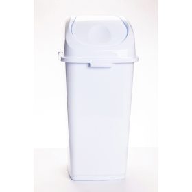 Billenős slim szemetes fehér színben (50 L-es)