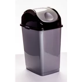 Billenős slim szemetes szürke színben (35 L-es)