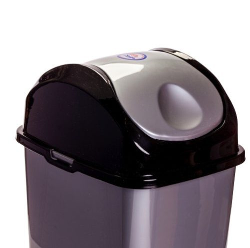 Billenős slim szemetes szürke színben (35 L-es)