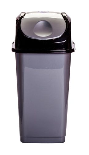Billenős slim szemetes szürke színben (35 L-es)
